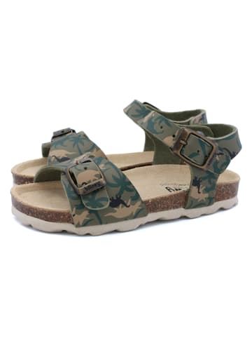 billowy Sandalen in Khaki