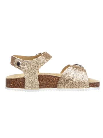billowy Sandalen in Gold