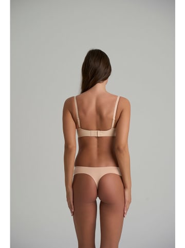 Bye Bra 2er-Set: Strings in Beige/ Schwarz