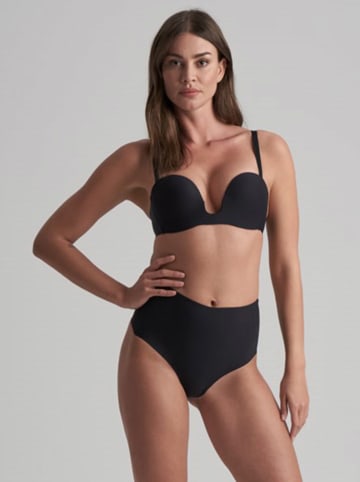 Bye Bra Stringi high waist w kolorze czarnym