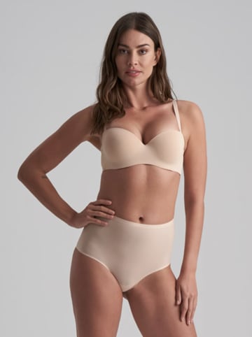 Bye Bra Figi high waist w kolorze beżowym
