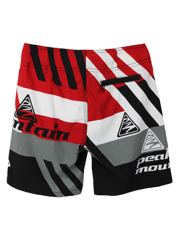 Peak Mountain Badeshorts in Rot/ Schwarz