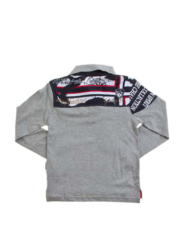 Peak Mountain Koszulka polo w kolorze szarym