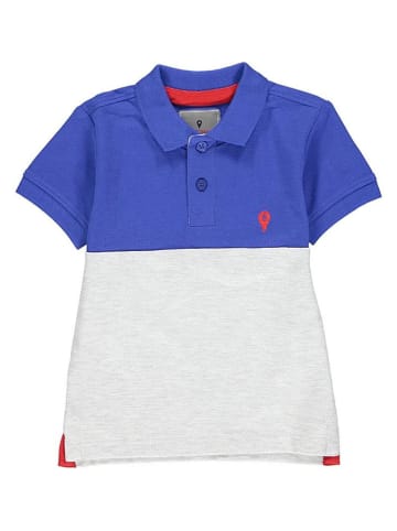 Peak Mountain Poloshirt in Grau/ Blau
