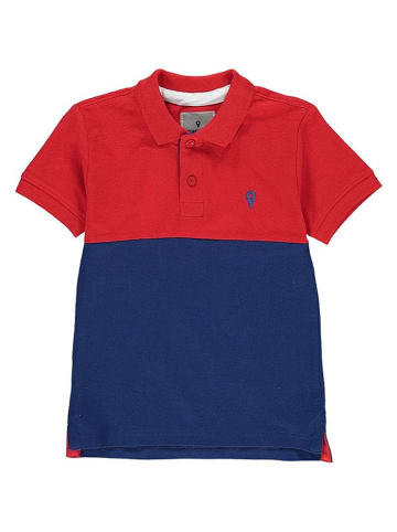 Peak Mountain Poloshirt in Rot/ Blau