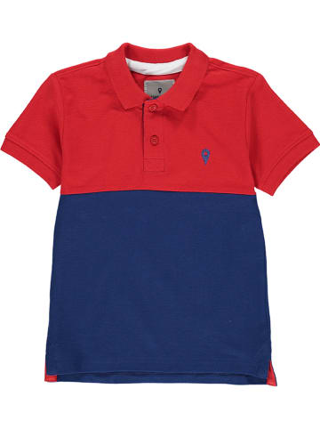 Peak Mountain Poloshirt in Rot/ Blau