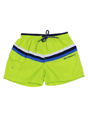 Peak Mountain Szorty kąpielowe w kolorze zielonym