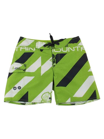 Peak Mountain Szorty kąpielowe w kolorze zielonym
