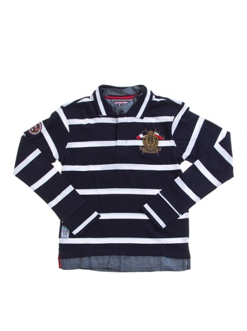 Peak Mountain Poloshirt in Dunkelblau/ Weiß