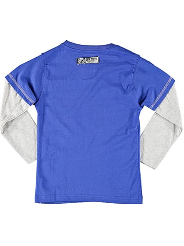 Peak Mountain Longsleeve in Blau/ Grau