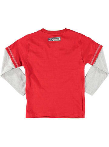 Peak Mountain Koszulka w kolorze czerwono-szarym