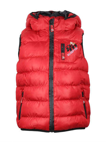 Peak Mountain Kamizelka pikowana "Ecarti" w kolorze czerwono-czarnym