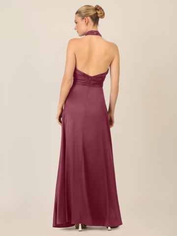 APART Satynowa sukienka w kolorze bordowym