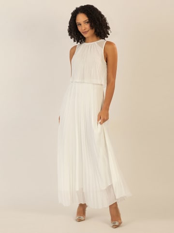 APART Sukienka plisowana w kolorze kremowym