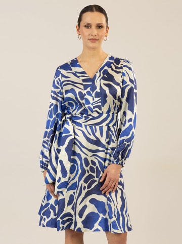 APART Jurk blauw/wit