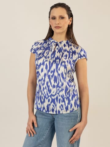 APART Blouse blauw/crème