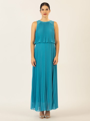 APART Plisséjurk blauw