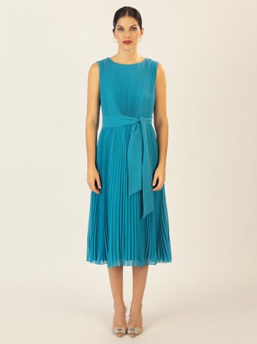 APART Plisséjurk blauw