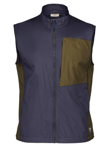 DOLOMITE Functionele bodywarmer "Latemar" donkerblauw/kaki
