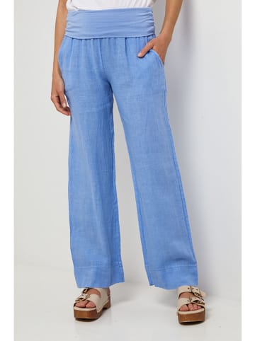 Lin Passion Linnen broek lichtblauw