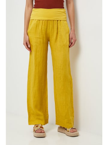 Lin Passion Linnen broek geel