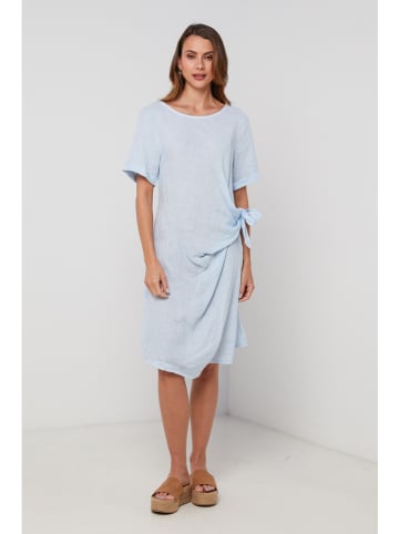 Lin Passion Leinen-Kleid in Hellblau