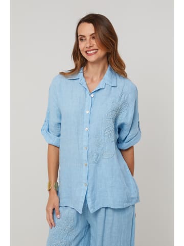 Lin Passion Leinen-Hemd in Hellblau
