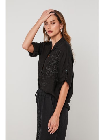 Lin Passion Lniana koszula w kolorze czarnym