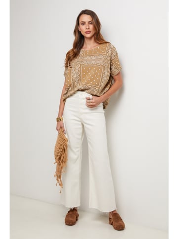 Lin Passion Koszulka w kolorze karmelowym