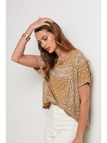 Lin Passion Koszulka w kolorze karmelowym