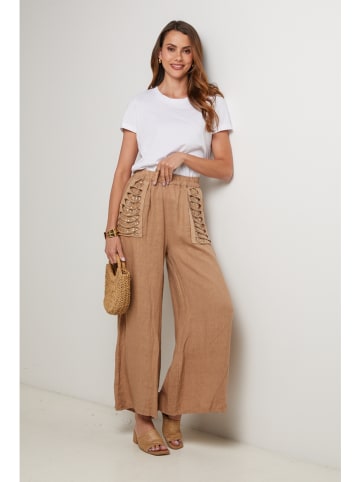 Lin Passion Leinen-Hose in Camel