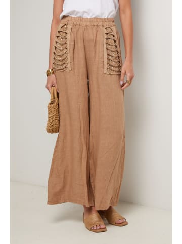Lin Passion Leinen-Hose in Camel