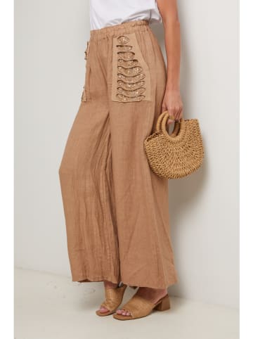 Lin Passion Leinen-Hose in Camel