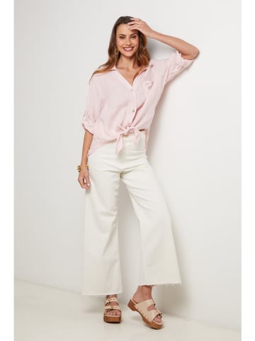 Lin Passion Lniana koszula w kolorze jasnoróżowym