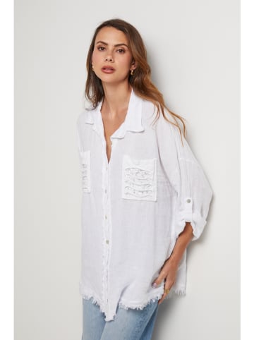 Lin Passion Lniana koszula w kolorze białym