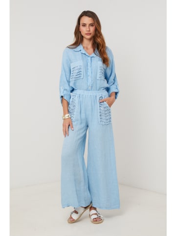 Lin Passion Leinen-Hemd in Hellblau