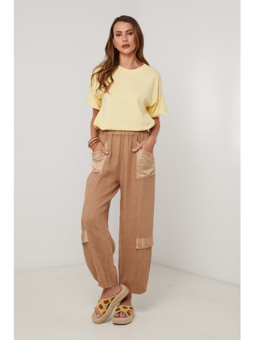 Lin Passion Leinen-Hose in Camel