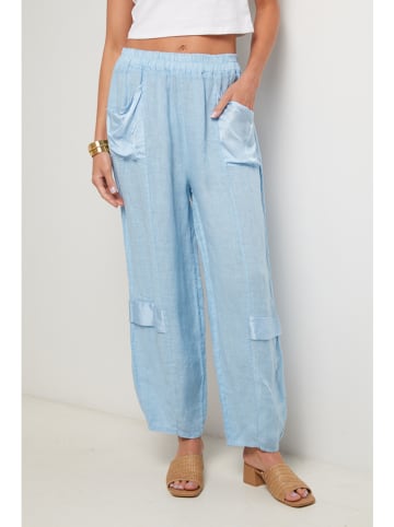 Lin Passion Leinen-Hose in Hellblau