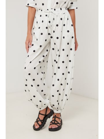 Lin Passion Spodnie materiałowe w kolorze białym