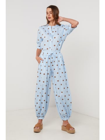 Lin Passion Stoffhose in Hellblau