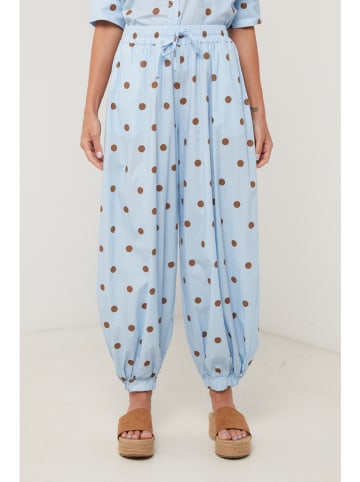 Lin Passion Stoffhose in Hellblau
