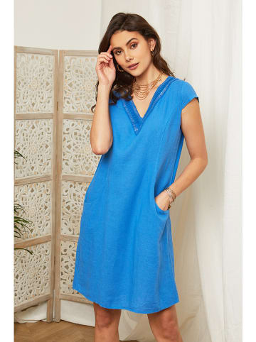 Lin Passion Linnen jurk blauw