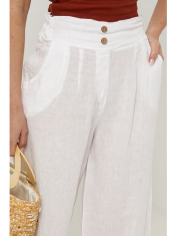 Lin Passion Leinen-Hose in Weiß