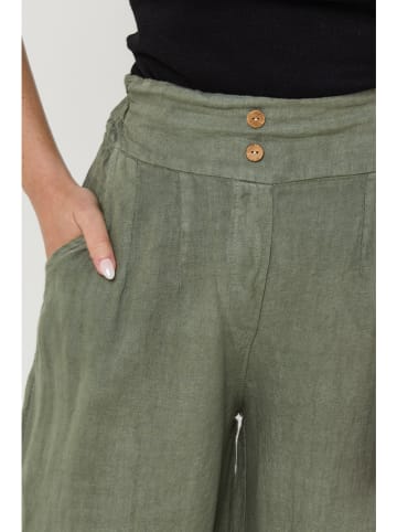 Lin Passion Leinen-Hose in Khaki
