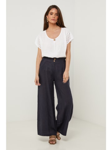 Lin Passion Leinen-Hose in Dunkelblau