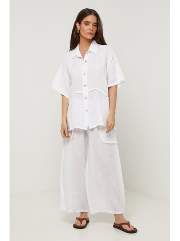 Lin Passion Lniana koszula w kolorze białym