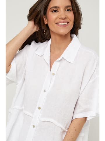 Lin Passion Lniana koszula w kolorze białym
