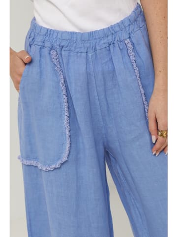 Lin Passion Leinen-Hose in Blau