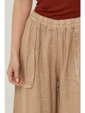 Lin Passion Leinen-Hose in Camel