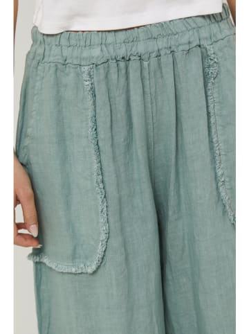 Lin Passion Leinen-Hose in Grün
